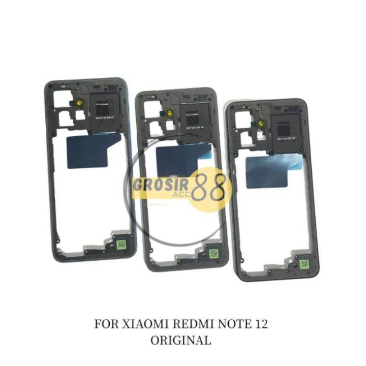 BEZEL FRAME TULANG TENGAH RANGKA TUTUP MESIN XIAOMI REDMI NOTE 12