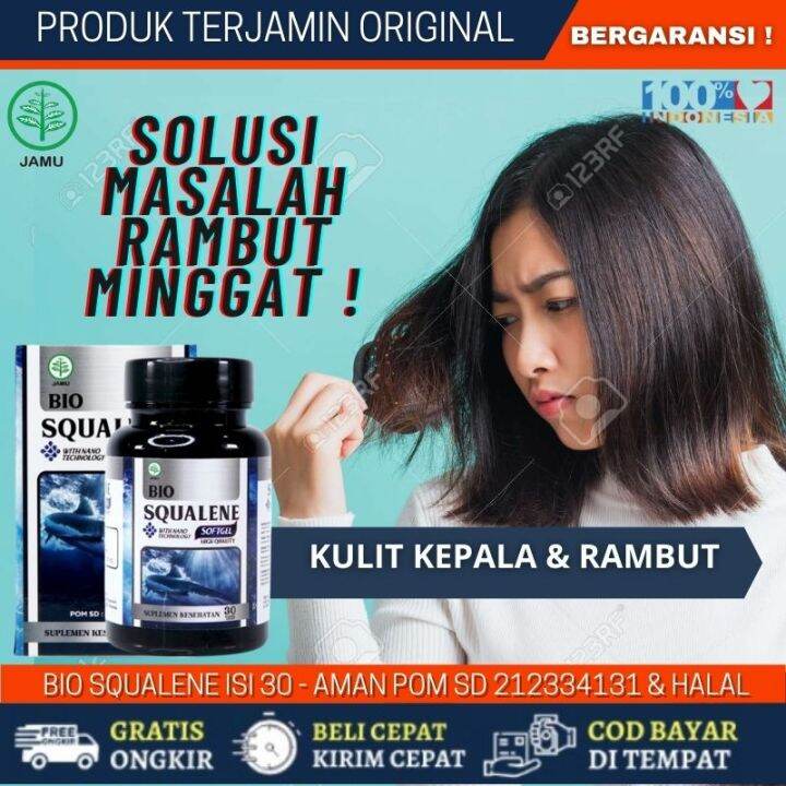 Bio Squalane Softgel 30 Softgel Obat Alopecia Areata Obat Pitak