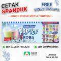 Spanduk Banner Minuman Pop Ice Bubble Ice Blender Pop Ice Boba