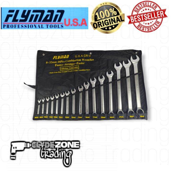 Flyman ORIGINAL 16 Pcs Combination Wrench Set 8 32mm Lazada PH