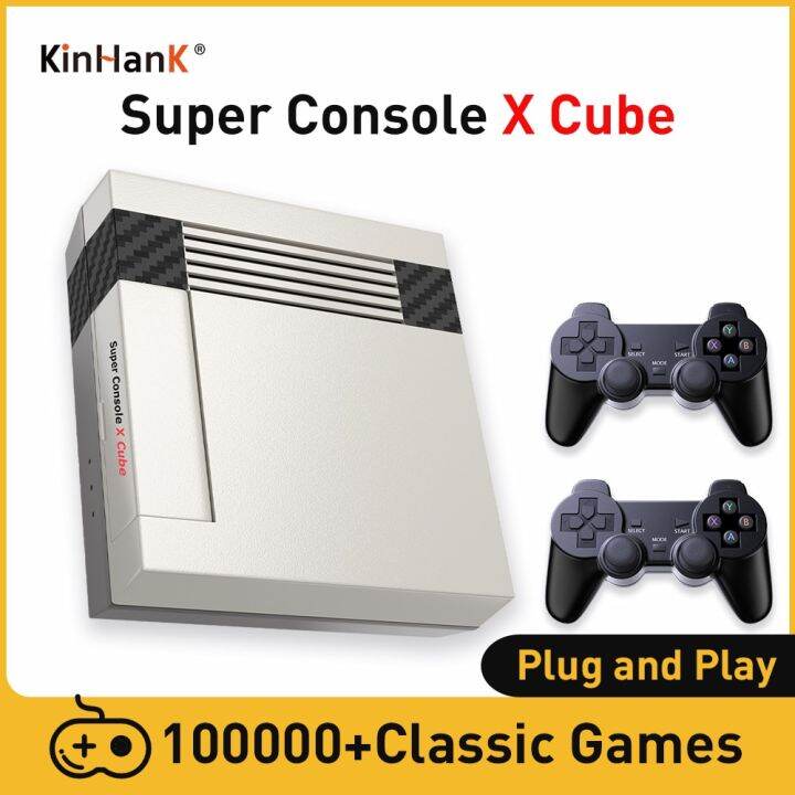 KINHANK Retro Game Console Super Console X Cube 100000 Retro Games For