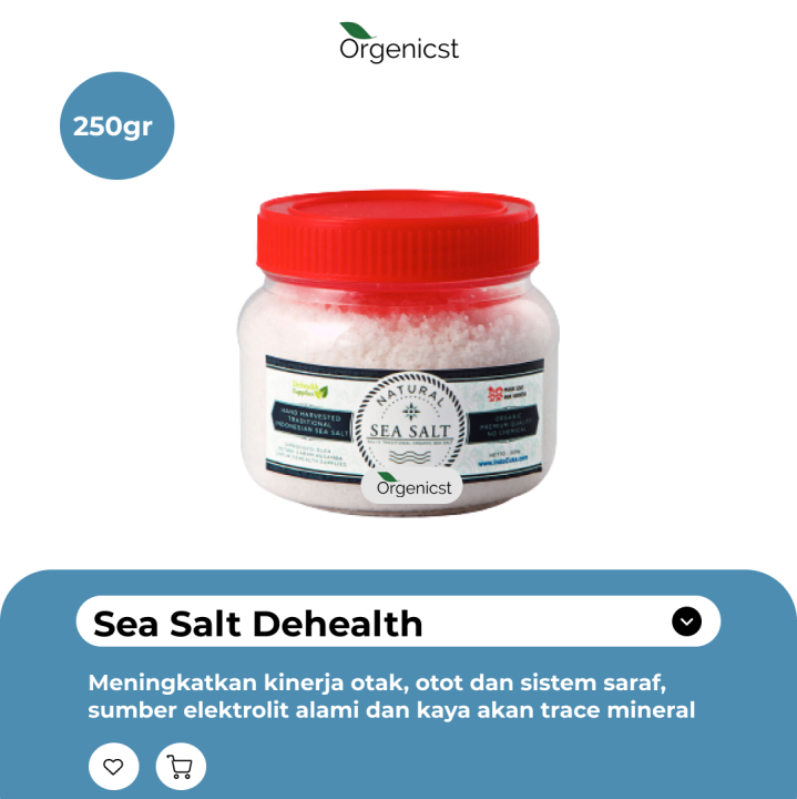 Dehealth Supplies Natural Sea Salt Garam Laut Dapur Asli Murni