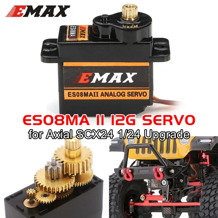 Emax ES08MA II Servo Motor SCX24 Servo 12g 15T Mini Metal Gear Analog