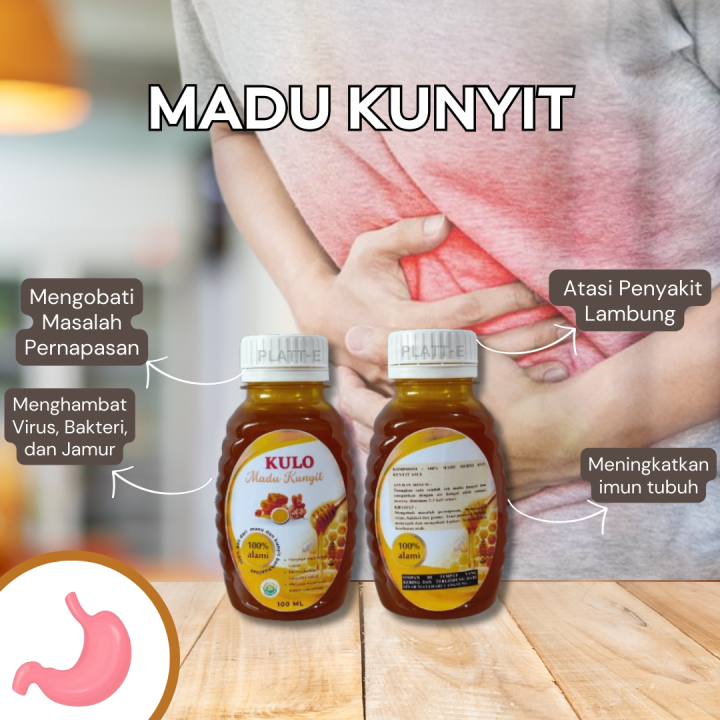 Madu Kunyit Original Herbal Maag Kronis Asam Lambung Ml Lazada