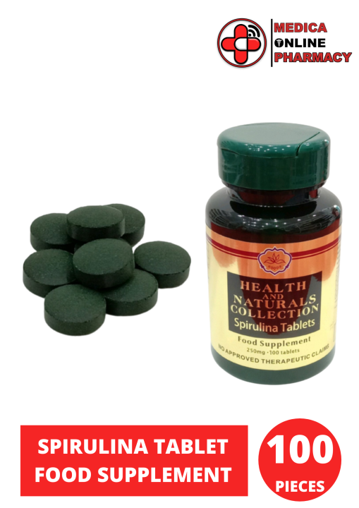 Health And Naturals Spirulina Food Supplement 250mgTablets 1Bottle