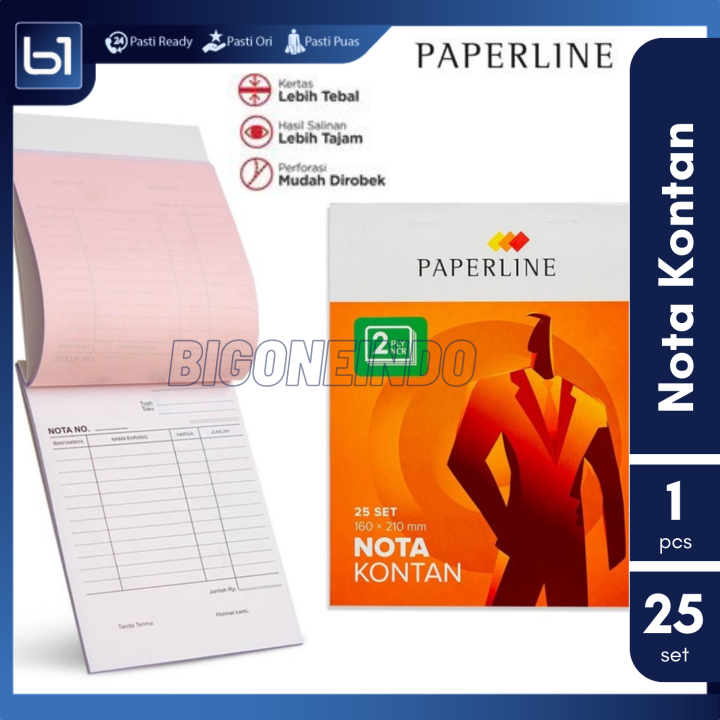 Buku Nota Kontan Ply Ncr Paperline Isi Set Nota Bon Rangkap