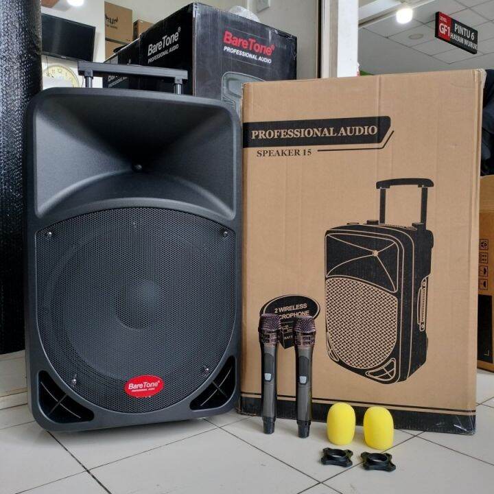 Speaker Portable Wireless Baretone Bt H Bwr Inch Lazada