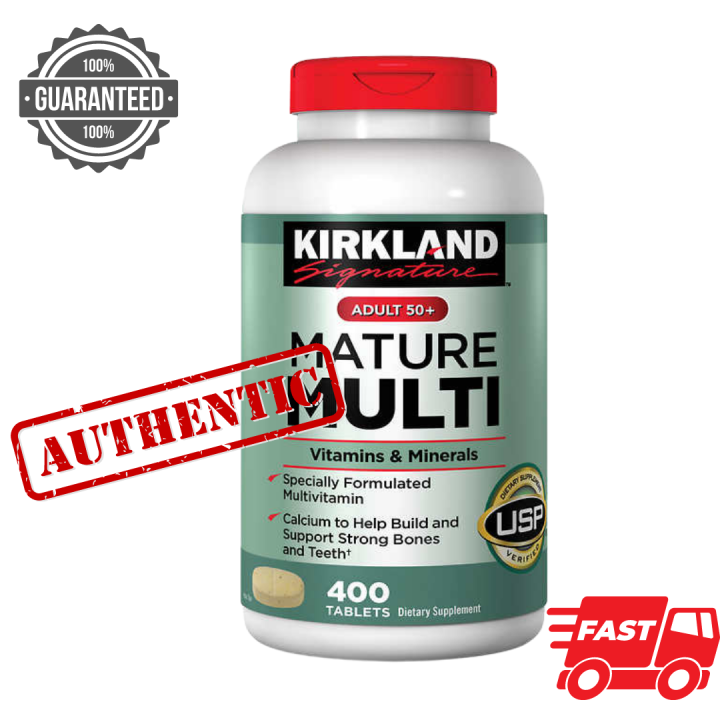 Kirkland Signature Adult 50 Mature Multi Vitamins Minerals 400