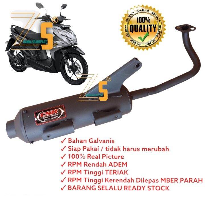 Knalpot Bobokan Racing Csr Beat Street New Led Terbaru Led Lazada