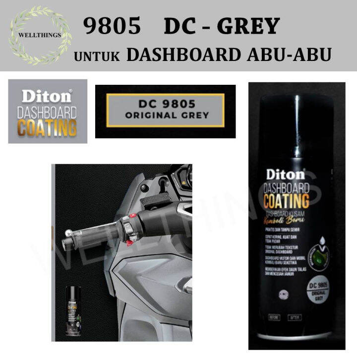 Cat Semprot Diton Premium Dashboard Coating Original Grey Dc