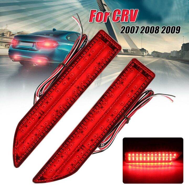 Car LED Rear Bumper Reflector Brake Light Tail Lamp For Honda CRV 2007