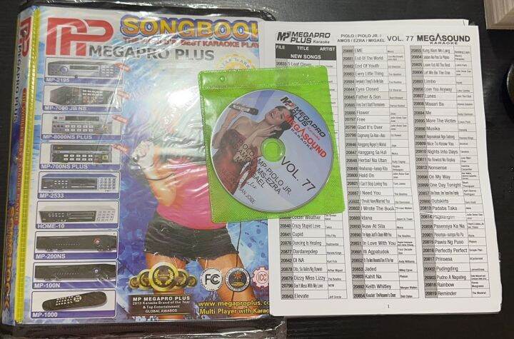 Megapro Plus Songbook With Full Songlist Updated Cd For Mp Piolomp