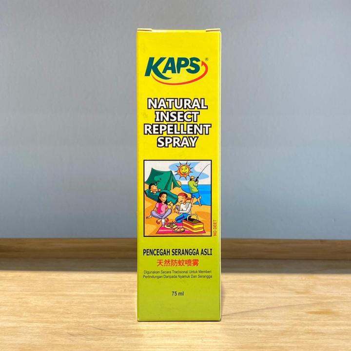 Kaps Natural Insect Repellent Spray Pencegah Serangga Asli 75ml Lazada