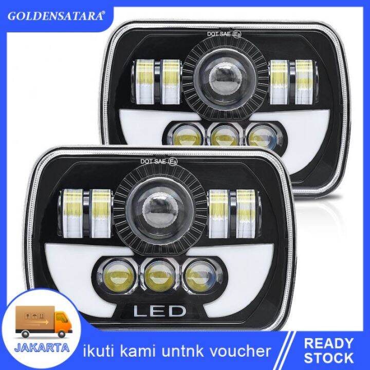 7 Inch Lampu Utama Daymaker Kotak LED 7x5 Inch Katana Taft Feroza L300