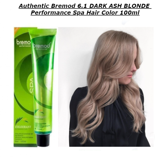 Authentic Bremod Performance Spa Hair Color Dark Ash Blonde With