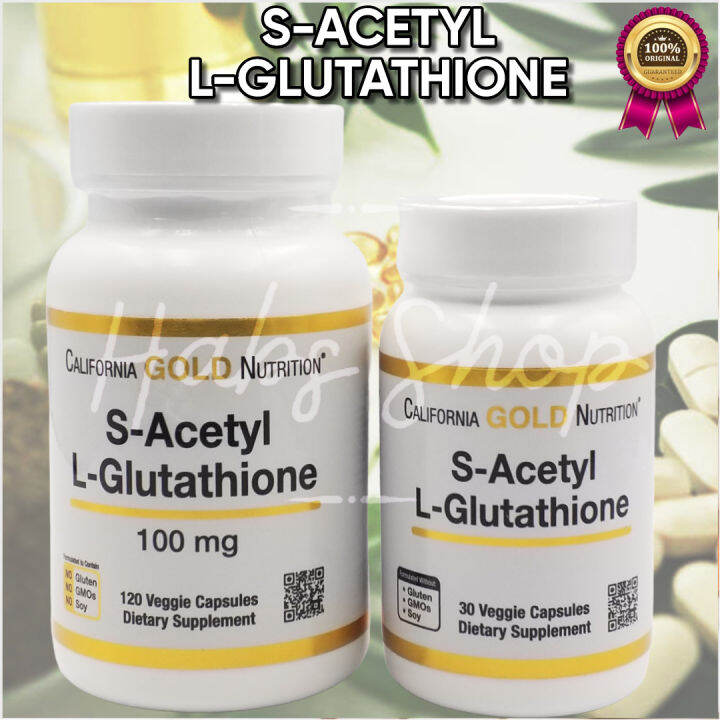 California Gold Nutrition S Acetyl L Glutathione 100 Mg 30 Or 120