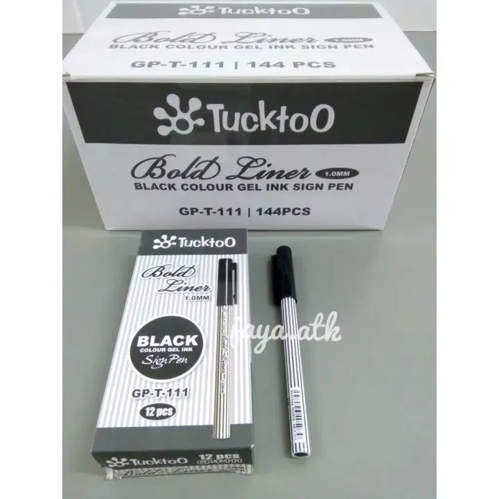 PULPEN GEL BALLINER BOLDLINER 1 0 TUCKTOO BALLPOINT TANDA TANGAN 1 0 MM