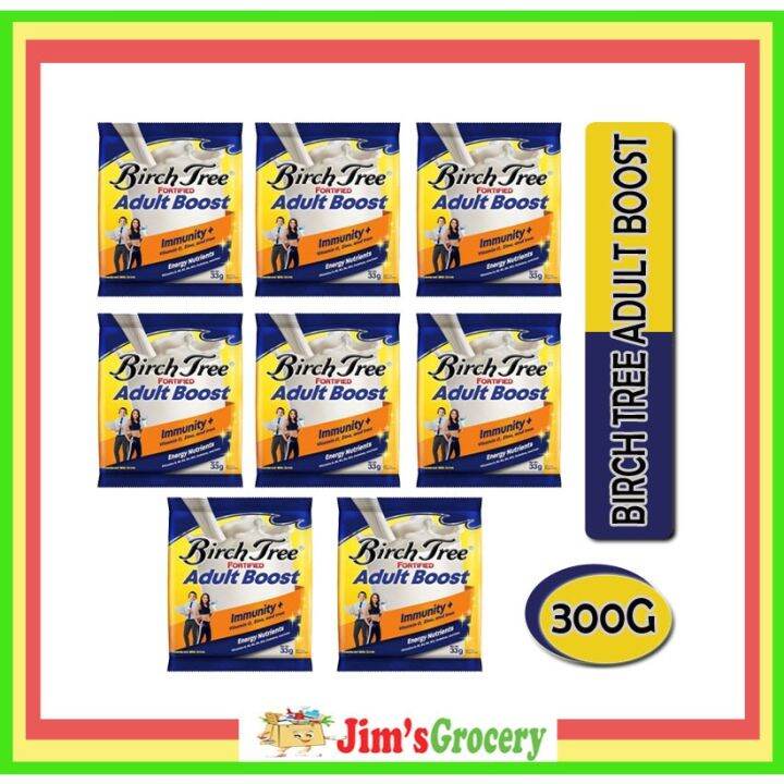 Jims Birch Tree Fortified Adult Boost Milk Powder Drink G Bundle Of