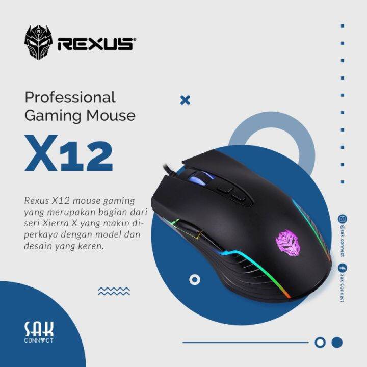 Mouse Gaming Rexus Sierra X Rgb Murah Lazada Indonesia