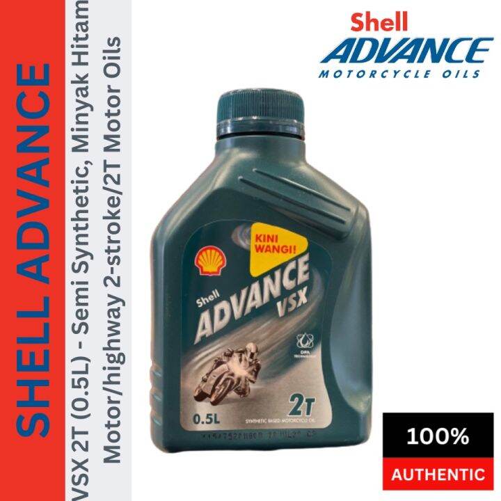 Original Shell Advance Vsx T L Semi Synthetic Minyak