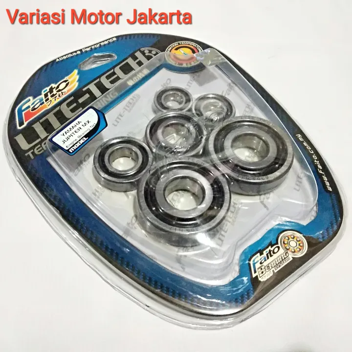 Laher Bearing Mesin Full Set Faito Lite Tech Jupiter Mx Lama Lazada