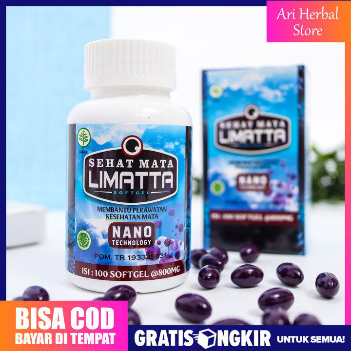 Obat Herbal Untuk Saraf Mata Sehat Mata Limatta Softgel Lazada