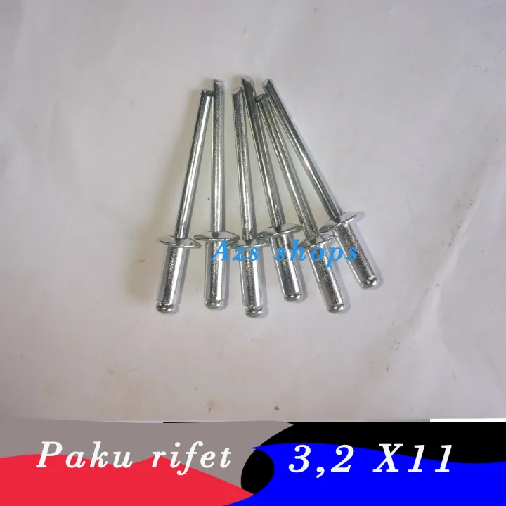 Paku Rifet River Paku Tembak 3 2 X 11 Blind Rivet 440 Putih ZP 50 Pcs