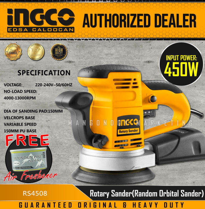 Ingco Rotary Sander W Rs With Free Mountain Pine Scents