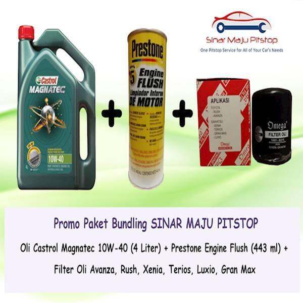 Paket Ganti Oli DAIHATSU XENIA Castrol Magnatec 10W 40 API SN