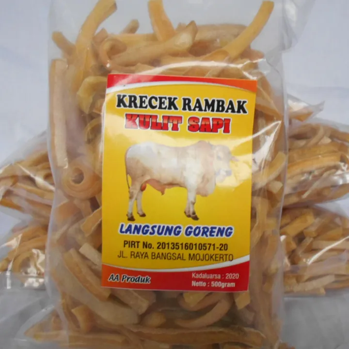 Camilan Kerupuk Rambak Kulit Sapi Mentah Stik Stick Kg Lazada