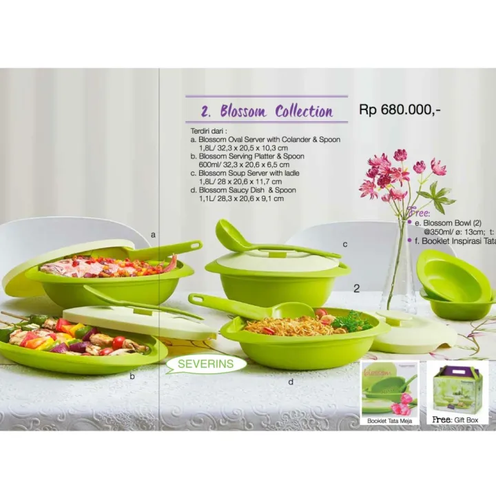 Tupperware Blossom Collection Lazada Indonesia