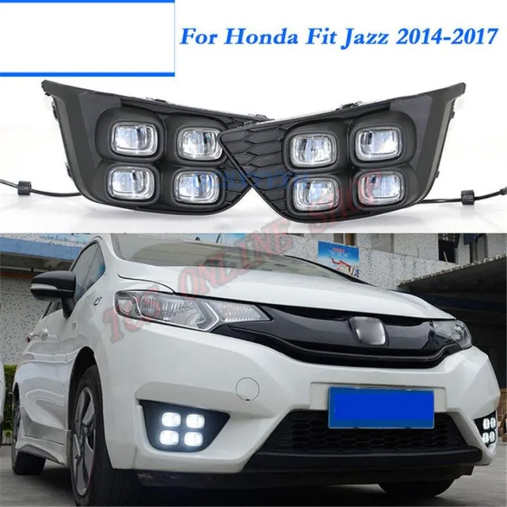 Honda Jazz High Power Led Daytime Drl Fog Lamp Lazada