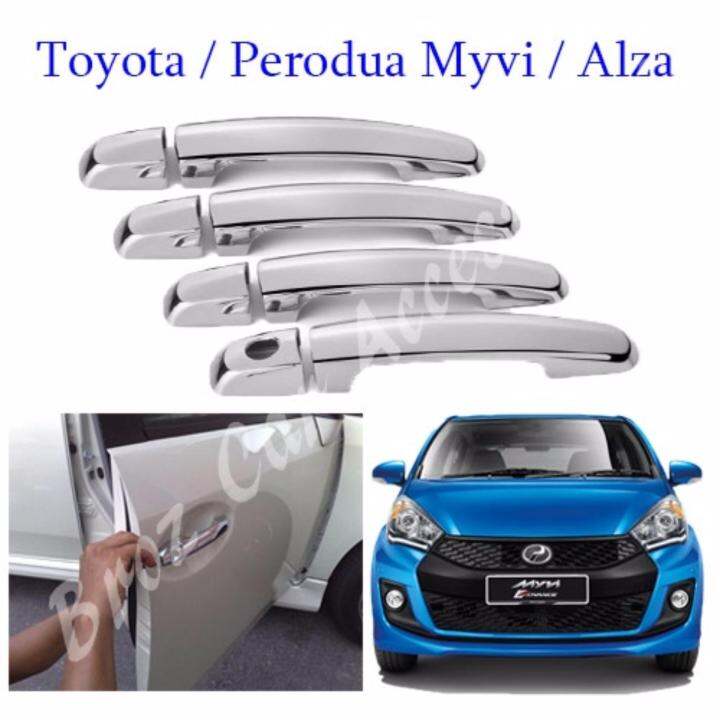 High Quality Car Sporty Stainless Steel Chrome Door Handles Set For