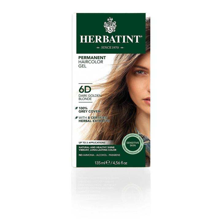 Herbatint Permanent Herbal Haircolor Gel Dark Golden Blonde D