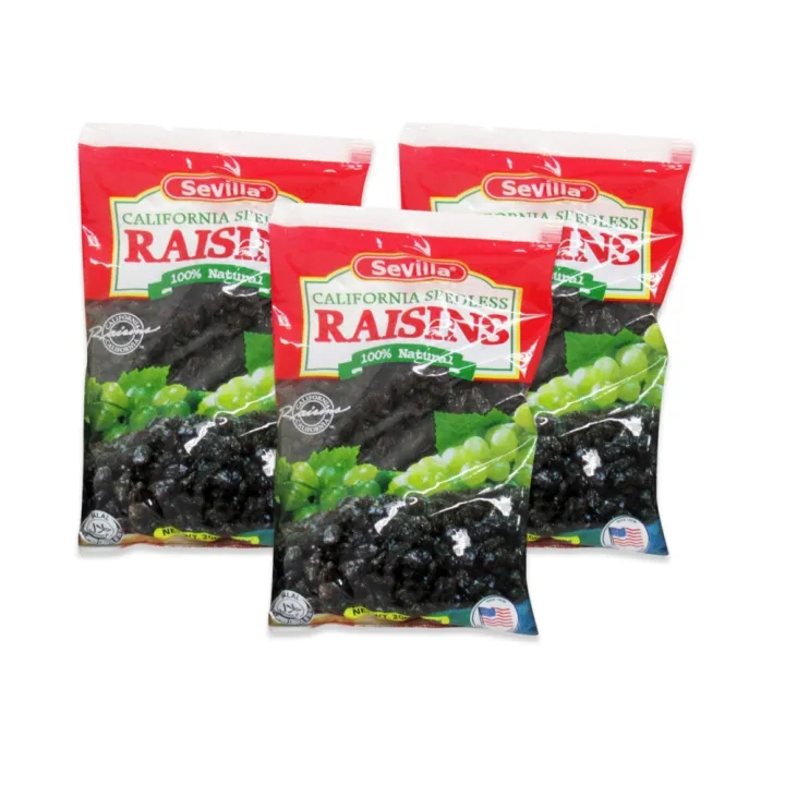 California Seedless Raisins 100 Natural S 3 200g 928207 W39 Lazada PH