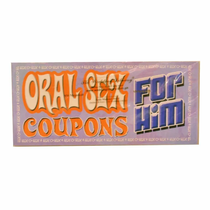 Bridal Shower Oral Sex Coupons For Him Lazada PH