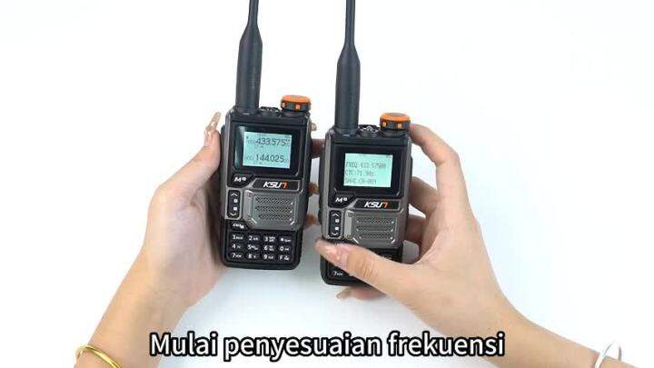 2 PCSWalkie Talkie HTKSUN Airband Two Way Radio UV60D 5W Full Band HT