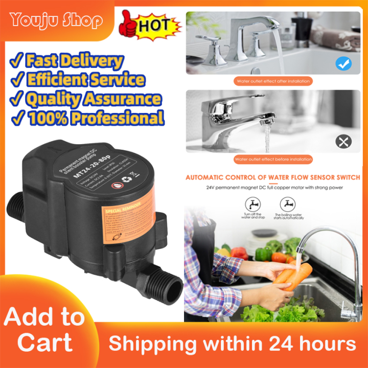 Dc 24V 75W Booster Pump Kit 1.54 Lb Hydraulic Pump Reverse Osmosis Water Filtration System For