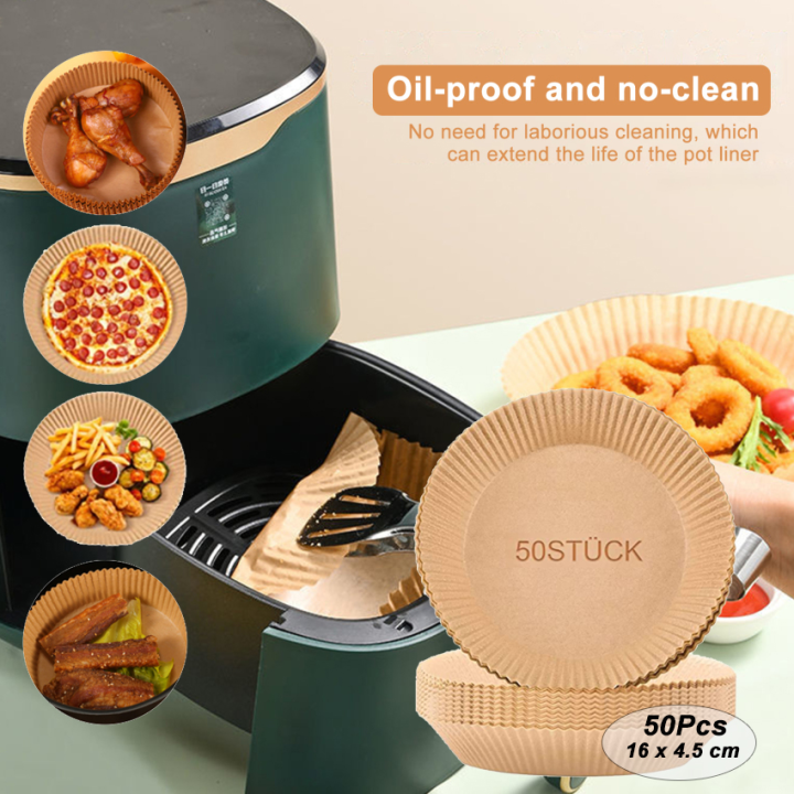 【Bbala】Baking Paper Airfryer Pack of 50 Air Fryer Parchment Paper Liner