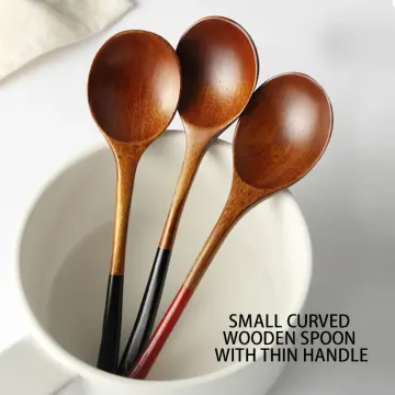 5/1Pcs Mini Wooden Spoons Kitchen Spice Condiment Spoon Sugar Coffee  Teaspoons Short Handle Wood Kids Spoon For Kitchen Gadgets - AliExpress