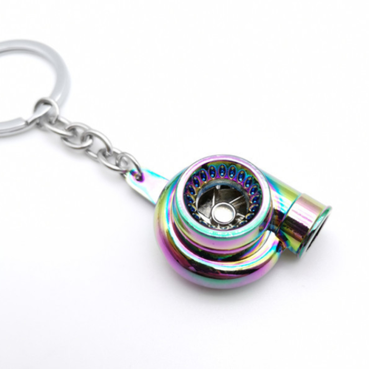 พวงกุญแจรถรุ้ง-วงแหวนรูปเทอร์โบมอเตอร์เครื่องเป่าลมอเนกประสงค์น่ารักขนาด-unisex