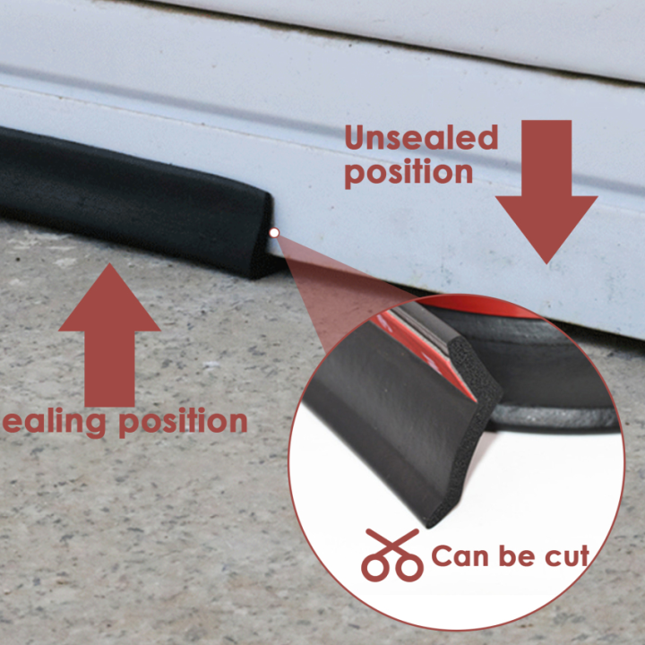 3/6m Garage Door Rubber Seal Strip Multipurpose Door Floor Sealing