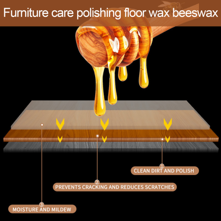 ขี้ผึ้งรสไม้แบบดั้งเดิมขี้ผึ้งไม้ธรรมชาติใช้งานได้หลากหลายสำหรับเฟอร์นิเจอร์พื้นโต๊ะเก้าอี้และตู้
