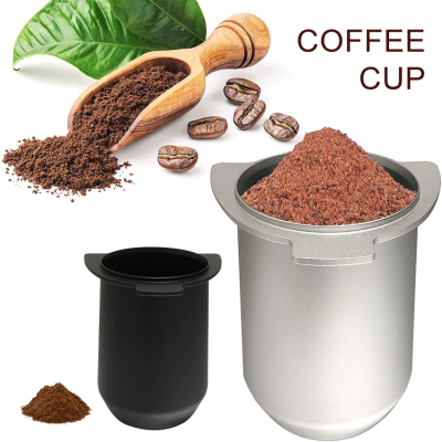 แหวนยาชงกาแฟแบบกด,อุปกรณ์เสริมสำหรับกาแฟ Binaural อลูมิเนียมอัลลอยด์ผงกาแฟเครื่องมือใช้กับเอสเปรสโซ
