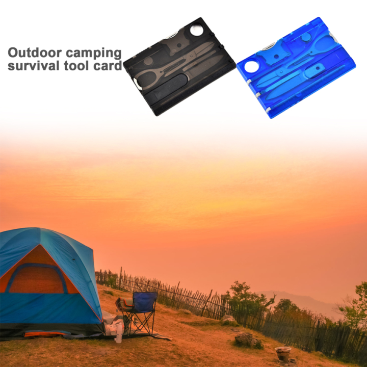 10-in-1กระเป๋าใส่บัตรเครดิต-edc-multi-เครื่องมือ-outdoor-survival-อุปกรณ์ตั้งแคมป์1กล่องการ์ดปีนเขาแบบพกพาเครื่องมืออุปกรณ์