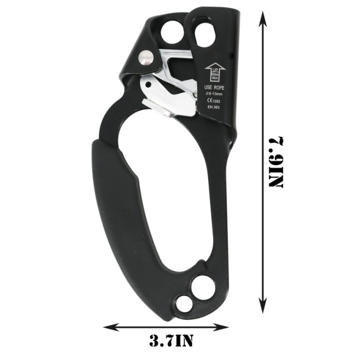 ซ้ายมืออุปกรณ์ปีนเขากลางแจ้งปีนเขาปีนเขาถ้ำ-เชือกมือ-climber