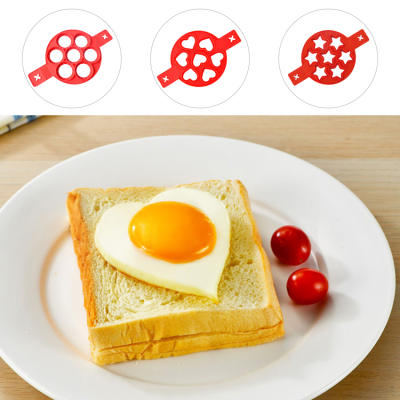 แม่พิมพ์แพนเค้กแม่พิมพ์ทอดไข่แม่พิมพ์ซิลิโคนนำมาใช้ใหม่ไม่ติดแพนเค้กชงไข่แหวนชง