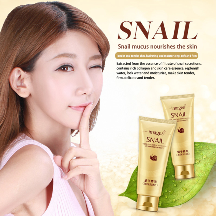 Snail Essence Facial Cleanser Moisturizing And Whitening Facial ...