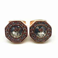 【wsf
】ทองคำสีกุหลาบสำหรับทั้งหญิงและชายหรู Cufflinks กระดุมข้อมือคัฟลิงค์ติดเสื้อเชิ้ตฝรั่งเศส