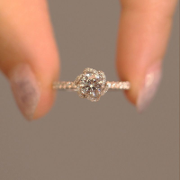 【wsf
】แหวนหมั้น/แต่งงานเพชรแหวนเพชรหรูหราเงินผู้หญิงแหวนแฟชั่นเงินเพชรดอกไม้ล่าสุด